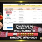 BUKTI JACKPOT SLOT WILD BANDITO TERPERCAYA DI INDONESIA TGL 26-10-2024