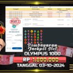 BUKTI JACKPOT SLOT GATES OF OLYMPUS 1000 TERPERCAYA DI INDONESIA TGL 03-10-2024